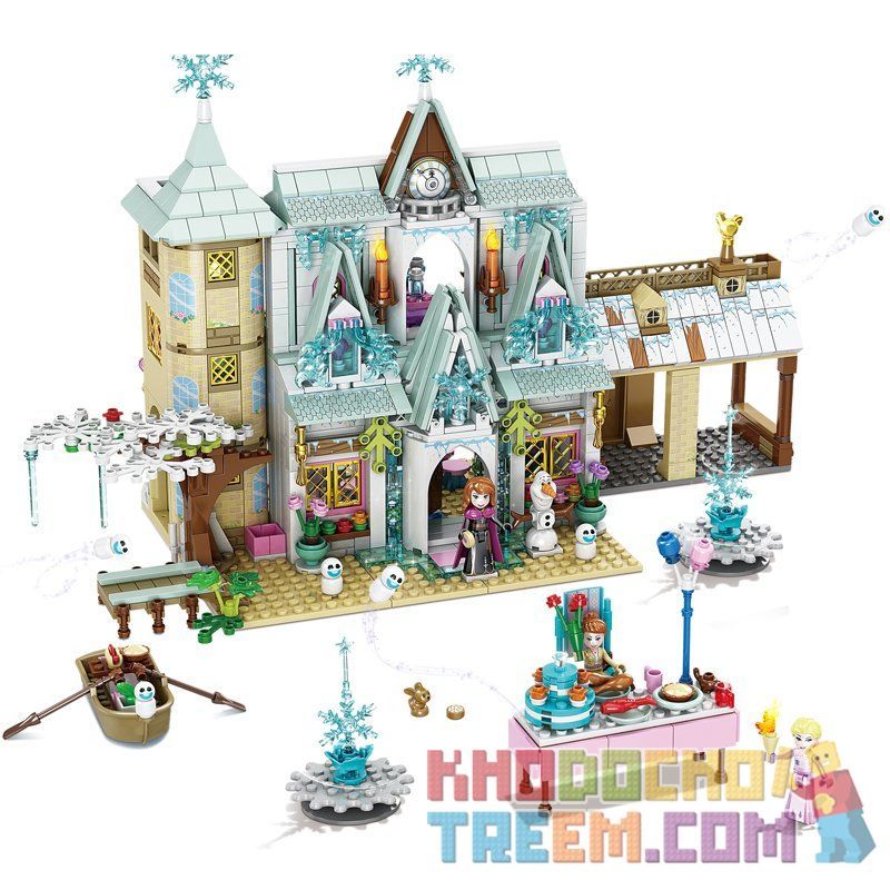 SHENG YUAN SY SY1431 1431 1578 non  LÂU ĐÀI BĂNG TUYẾT bộ đồ chơi xếp lắp ráp ghép mô hình  ICE AND SNOW PRINCESS Các Bạn Gái 1650 khối