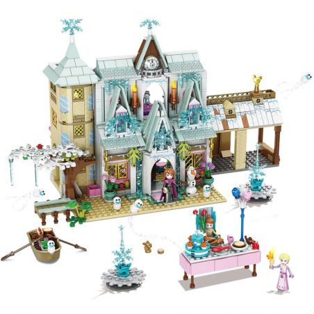 SHENG YUAN SY SY1431 1431 1578 non  LÂU ĐÀI BĂNG TUYẾT bộ đồ chơi xếp lắp ráp ghép mô hình  ICE AND SNOW PRINCESS Các Bạn Gái 1650 khối