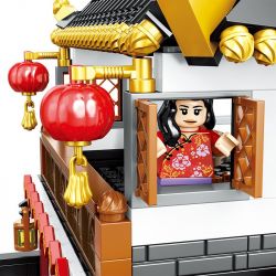 ZHEGAO QL0957 0957 non  TẾT NGUYÊN ĐÁN TRUNG QUỐC bộ đồ chơi xếp lắp ráp ghép mô hình Seasonal HEPPY NEW YEAR Mùa Lễ Hội 1187 khối