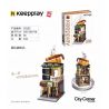 Enlighten C0102 0102 Qman C0102 0102 non  CHẾ ĐỘ XEM PHỐ ĐẦY MÀU SẮC GẶP GỠ COFFEE HOUSE bộ đồ chơi xếp lắp ráp ghép mô hình Mini Modular CITY CORNER Đường Phố Thu Nhỏ 332 khối