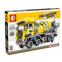 SEMBO 703941 non  MÁY TRỘN XI MĂNG bộ đồ chơi xếp lắp ráp ghép mô hình  TECHINQUE Kỹ Thuật Công Nghệ Cao Mô Hình Phương Tiện 1143 khối
