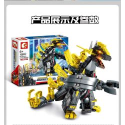 SEMBO 108592 non  ANH HÙNG VŨ TRỤ ULTRAMAN QUÁI VẬT SIÊU NẶNG GURANT KING MEGALOS bộ đồ chơi xếp lắp ráp ghép mô hình ULTRAMAN HEROS Vệ Binh Vũ Trụ Siêu Nhân Điện Quang 472 khối