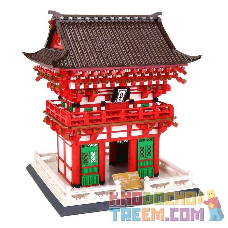 WANGE 6212 non  ĐỀN KIYOMIZU-DERA KYOTO NHẬT BẢN bộ đồ chơi xếp lắp ráp ghép mô hình Creator THE NIOMON KIYOMIZU-DERA TEMPLE OF KYOTO Sáng Tạo 2409 khối