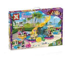 NOT  ANDREA'S POOL PARTY 41374 SX 3027 xếp lắp ráp ghép mô hình TIỆC BỂ BƠI CỦA ANDREA BỮA  Các Bạn Gái 468 khối