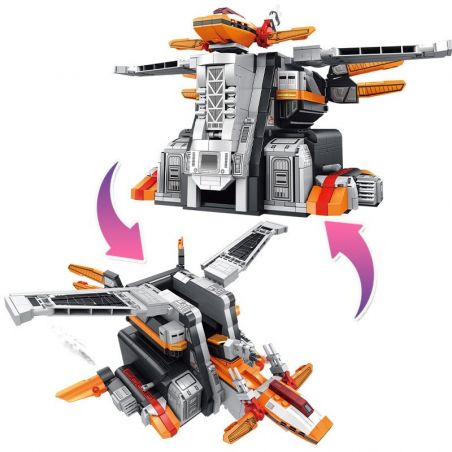 SEMBO 108776 non  CĂN CỨ PHƯỢNG HOÀNG bộ đồ chơi xếp lắp ráp ghép mô hình Ultraman ULTRAMAN HEROES Vệ Binh Vũ Trụ Siêu Nhân Điện Quang 1167 khối