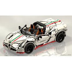 REBRICKABLE MOC-2927 2927 MOC2927 non  SIÊU XE THỂ THAO ALFA ROMEO bộ đồ chơi xếp lắp ráp ghép mô hình  ALFA ROMEO 4C SPIDER Kỹ Thuật Công Nghệ Cao Mô Hình Phương Tiện 2138 khối