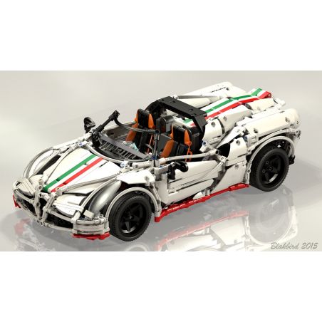 REBRICKABLE MOC-2927 2927 MOC2927 non  SIÊU XE THỂ THAO ALFA ROMEO bộ đồ chơi xếp lắp ráp ghép mô hình  ALFA ROMEO 4C SPIDER Kỹ Thuật Công Nghệ Cao Mô Hình Phương Tiện 2138 khối