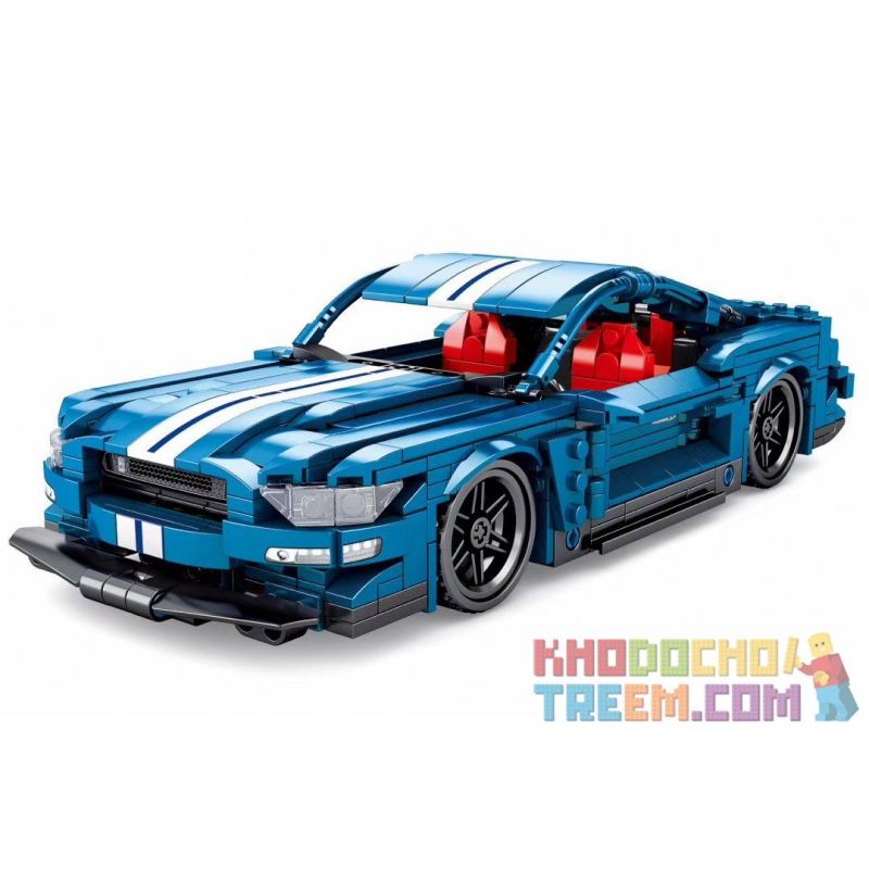 IBLOCK PL-920-149 920-149 PL920-149 SEMBO 701710 SHENG YUAN SY 8409 non  FORD MUSTANG PULLBACK bộ đồ chơi xếp lắp ráp ghép mô hình Speed Champions Racing Cars Đua Xe Công Thức 737 khối