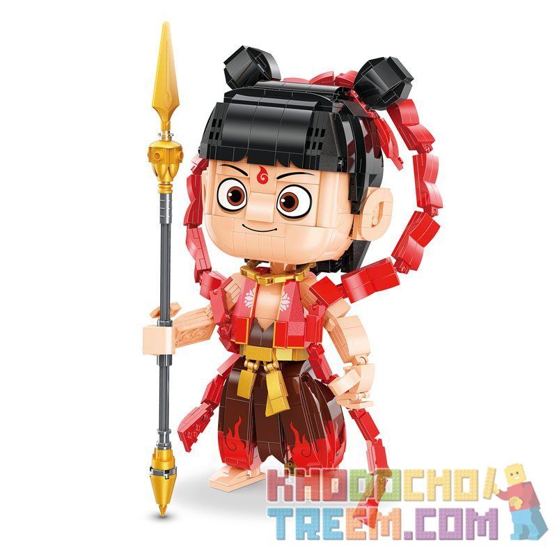 Enlighten S0103 0103 Qman S0103 0103 non  NA TRA bộ đồ chơi xếp lắp ráp ghép mô hình Nezha KEEPLEY Natra 941 khối