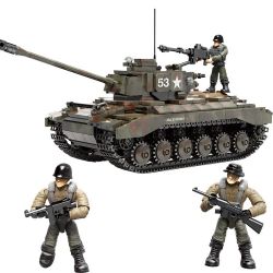 XIANG JUN XJ-910 non  XE TĂNG HẠNG NẶNG M26 PERSHING CỦA MỸ bộ đồ chơi xếp lắp ráp ghép mô hình Military Army Quân Sự Bộ Đội 938 khối