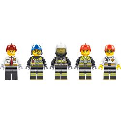 ZHEGAO QL0221 0221 non  FIRE EAGLE TÒA NHÀ AN TOÀN PHÒNG CHÁY bộ đồ chơi xếp lắp ráp ghép mô hình City Hero Anh Hùng Trong Thành Phố 558 khối