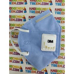 Khẩu trang 3M 9501C xanh tím hồng KN95 có đệm mũi lọc hơn 95% bụi siêu mịn PM2.5 có van thở, đeo tai, chính hãng