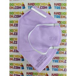 Khẩu trang 3M 9501C xanh tím hồng KN95 có đệm mũi lọc hơn 95% bụi siêu mịn PM2.5 có van thở, đeo tai, chính hãng