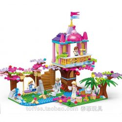 GUDI 9018 non  CÔNG CHÚA ALICE KHU VƯỜN BÍ MẬT bộ đồ chơi xếp lắp ráp ghép mô hình Alice Princess SECRET GARDAN 498 khối