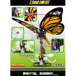 SEMBO 703602 non  MÃ JAGUAR: BƯỚM TABBY bộ đồ chơi xếp lắp ráp ghép mô hình  TECHINQUE BUTTERFLY Kỹ Thuật Công Nghệ Cao Mô Hình Phương Tiện 511 khối