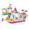 GUDI 9017 non  CÔNG CHÚA ALICE GIẤC MƠ bộ đồ chơi xếp lắp ráp ghép mô hình Alice Princess ALICE'S FANTASY BOAT 510 khối