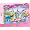 GUDI 9017 non  CÔNG CHÚA ALICE GIẤC MƠ bộ đồ chơi xếp lắp ráp ghép mô hình Alice Princess ALICE'S FANTASY BOAT 510 khối