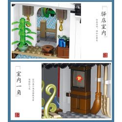 PanlosBrick 610004 Panlos Brick 610004 non  LÀNG NƯỚC GIANG NAM bộ đồ chơi xếp lắp ráp ghép mô hình Chinatown Khu Phố Tàu 1801 khối