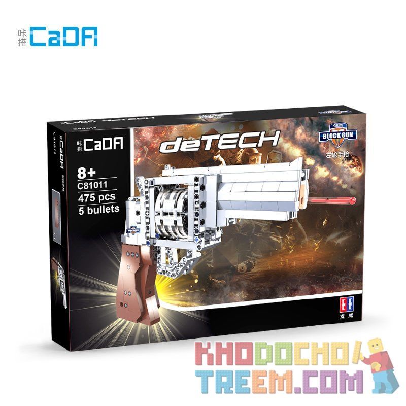 DOUBLEE CADA C81011 81011 non  SÚNG LỤC Ổ QUAY bộ đồ chơi xếp lắp ráp ghép mô hình Gun BLOCK GUN 475 khối