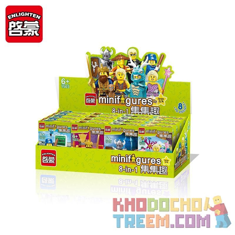 Enlighten 1503A 1503B Qman 1503A 1503B non  16 NHÂN VẬT NHỎ TRONG MÙA THỨ BA bộ đồ chơi xếp lắp ráp ghép mô hình Collectable Minifigures Búp Bê Sưu Tầm