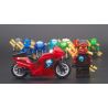 JISI 10029 10030 10031 10032 10033 10034 non  XE MÁY TRONG SUỐT MINIFIGURE 6 bộ đồ chơi xếp lắp ráp ghép mô hình The  Ninjago Movie Ninja Lốc Xoáy