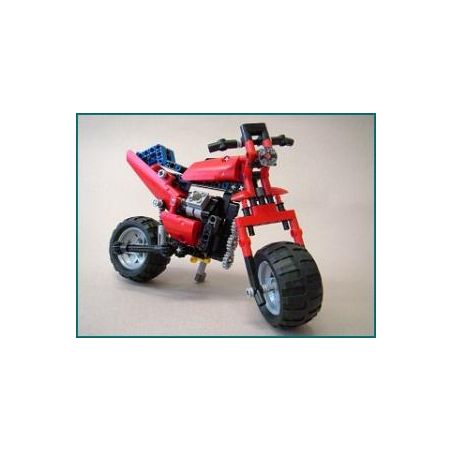 JISI 3352 REBRICKABLE MOC-0079 0079 MOC0079 non  MÔ TÔ BÁNH RỘNG bộ đồ chơi xếp lắp ráp ghép mô hình  8048 MOTORBIKE Kỹ Thuật Công Nghệ Cao Mô Hình Phương Tiện 224 khối