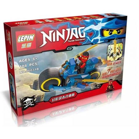 LEPIN 06031B non  BỘ ĐỒ BỐN TRONG MỘT GẮN VÀ NGỰA bộ đồ chơi xếp lắp ráp ghép mô hình The  Ninjago Movie Ninja Lốc Xoáy 104 khối