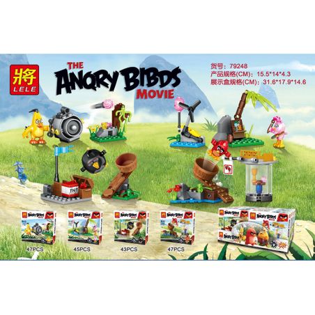 LELE 79248 non  CẢNH NẢY bộ đồ chơi xếp lắp ráp ghép mô hình The Angry Birds Movie Những Chú Chim Điên 182 khối