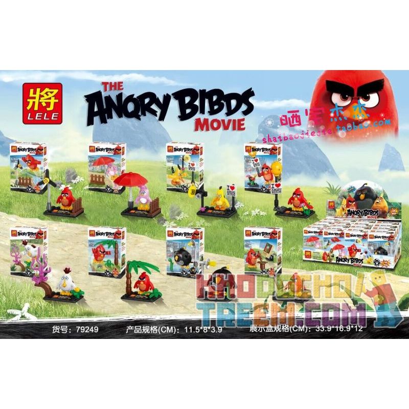 LELE 79249 non  CẢNH ĐỨNG bộ đồ chơi xếp lắp ráp ghép mô hình The Angry Birds Movie Những Chú Chim Điên