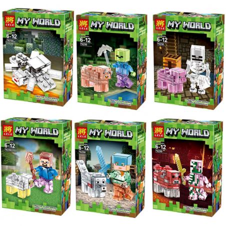 LELE 79250 non  NHÂN VẬT NHỎ bộ đồ chơi xếp lắp ráp ghép mô hình Minecraft Game Xây Dựng