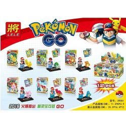 LELE 39001 non  6 VẬT NUÔI NHỎ bộ đồ chơi xếp lắp ráp ghép mô hình Pokémon POKEMON GO