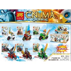LELE 39014 non  XE MÔ TÔ MINIFIGURES 6 HỘP bộ đồ chơi xếp lắp ráp ghép mô hình Legends Of Chima Bộ Tộc Thú