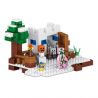 LELE 79252B non  CUỘC SỐNG TUYẾT bộ đồ chơi xếp lắp ráp ghép mô hình Minecraft Game Xây Dựng 166 khối