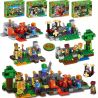 LELE 79255 non  CẢNH NHỎ 4 GÓI bộ đồ chơi xếp lắp ráp ghép mô hình Minecraft MY WORLD Game Xây Dựng 91 khối