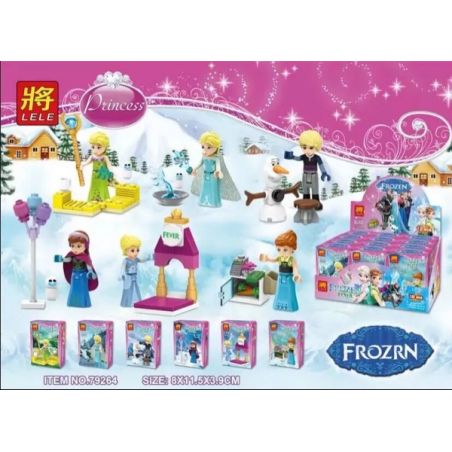 LELE 79264 non  MINIFIGURE 6 GÓI bộ đồ chơi xếp lắp ráp ghép mô hình Frozen Nữ Hoàng Băng Giá