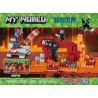 LELE 79265 non  KHÔ HÉO bộ đồ chơi xếp lắp ráp ghép mô hình Minecraft MY WORLD Game Xây Dựng 252 khối
