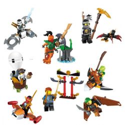 LELE 79267 non  8 CẢNH NHỎ NHỎ bộ đồ chơi xếp lắp ráp ghép mô hình The  Ninjago Movie 海盗忍者人仔系列 Ninja Lốc Xoáy
