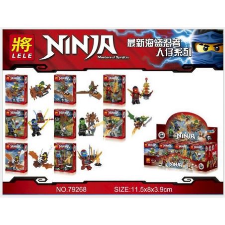 LELE 79268 non  MINI 8 GÓI bộ đồ chơi xếp lắp ráp ghép mô hình The  Ninjago Movie Ninja Lốc Xoáy
