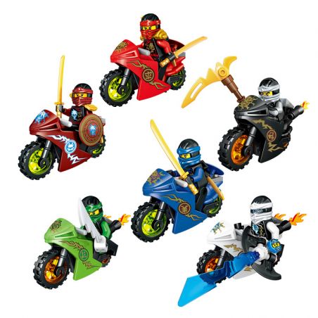 LELE 79270 non  MÔ TÔ THU NHỎ 6 KIỂU bộ đồ chơi xếp lắp ráp ghép mô hình The  Ninjago Movie Ninja Lốc Xoáy