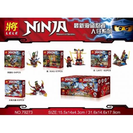 LELE 79273 non  NHÂN VẬT NHỎ bộ đồ chơi xếp lắp ráp ghép mô hình The  Ninjago Movie Ninja Lốc Xoáy 236 khối