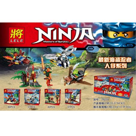 LELE 79274 non  NHÂN VẬT NHỎ bộ đồ chơi xếp lắp ráp ghép mô hình The  Ninjago Movie Ninja Lốc Xoáy