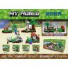 LELE 79284 non  CẢNH NHỎ TỨ bộ đồ chơi xếp lắp ráp ghép mô hình Minecraft MY WORLD Game Xây Dựng 216 khối