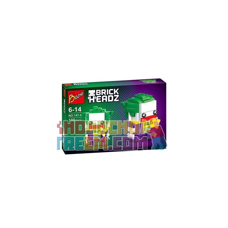 NOT  BATMAN & THE JOKER 41491 JISI 6801 6802 Kazi KY147-3 147-3 KY147-4 147-4 LOZ 1702 xếp lắp ráp ghép mô hình BATMAN & THE JOKER NGƯỜI DƠI BRICKHEAD VÀ Brickheadz Nhân Vật Đầu To 212 khối