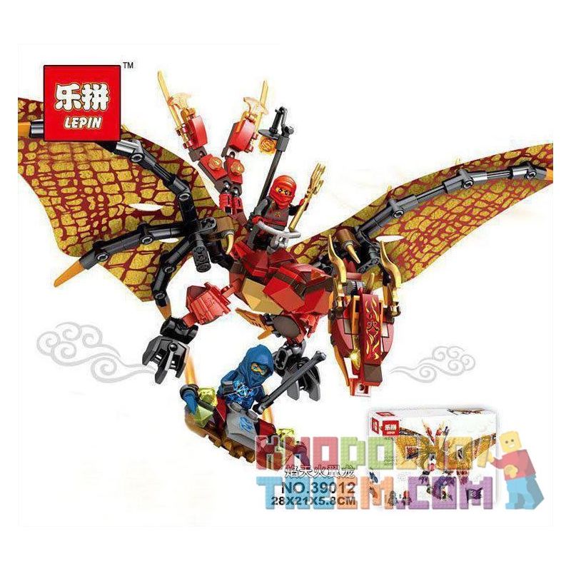 LEPIN 39012 non  NGỌN LỬA TIANTONG. bộ đồ chơi xếp lắp ráp ghép mô hình The  Ninjago Movie Ninja Lốc Xoáy