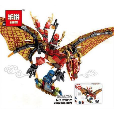 LEPIN 39012 non  NGỌN LỬA TIANTONG. bộ đồ chơi xếp lắp ráp ghép mô hình The  Ninjago Movie Ninja Lốc Xoáy