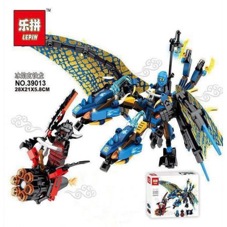 LEPIN 39013 non  NGỌN LỬA BĂNG DARK IRON DRAGON bộ đồ chơi xếp lắp ráp ghép mô hình The  Ninjago Movie Ninja Lốc Xoáy