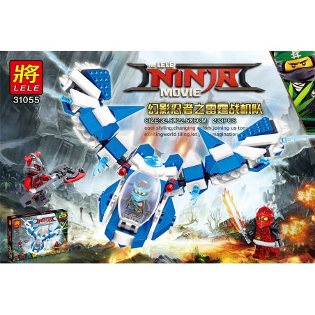 LELE 31055 non  ĐỘI NINJA SẤM SÉT bộ đồ chơi xếp lắp ráp ghép mô hình The  Ninjago Movie Ninja Lốc Xoáy 233 khối