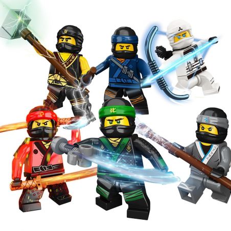 LEPIN 03044A 03044B 03044C 03044D 03044E 03044F non  PHANTOM NINJA MINIFIGURE CẢNH NHỎ SÁU TRONG MỘT bộ đồ chơi xếp lắp ráp ghép mô hình The  Ninjago Movie Ninja Lốc Xoáy 37 khối
