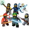 LEPIN 03044A 03044B 03044C 03044D 03044E 03044F non  PHANTOM NINJA MINIFIGURE CẢNH NHỎ SÁU TRONG MỘT bộ đồ chơi xếp lắp ráp ghép mô hình The  Ninjago Movie Ninja Lốc Xoáy 37 khối