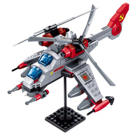 Kazi KY81015 81015 non  MÁY BAY TRỰC THĂNG HAI LƯỠI bộ đồ chơi xếp lắp ráp ghép mô hình Red Alert 3 Báo Động Đỏ 3 277 khối